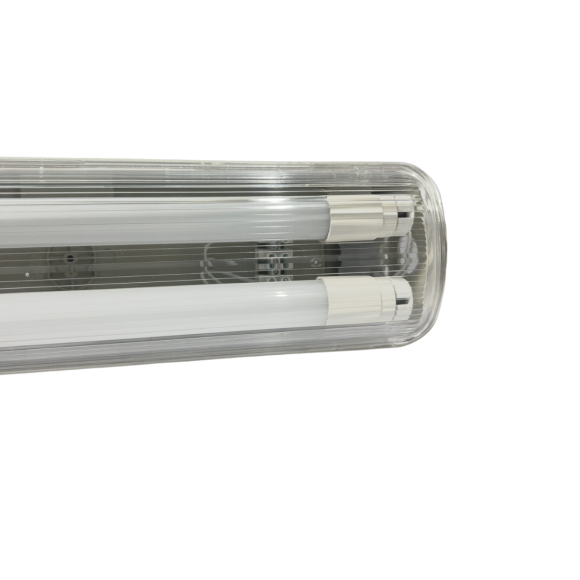 Waterproof HDL4L 2xT8 PC Housing+PC Reflector SS-Clip IP-65 - Image 4