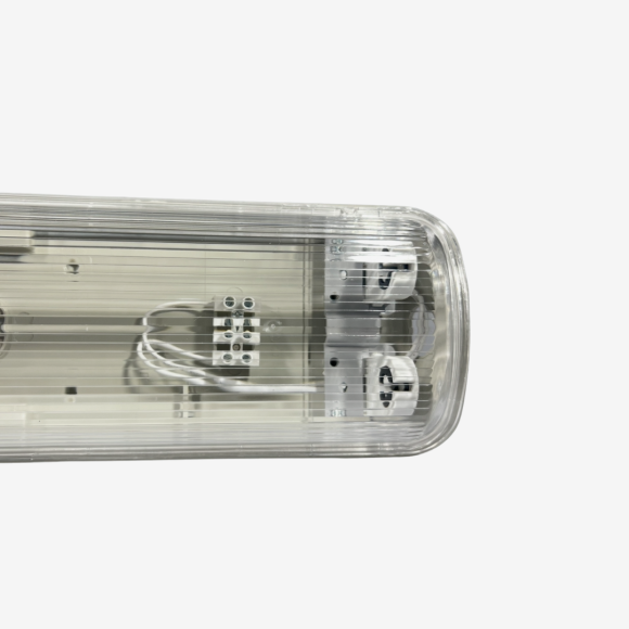 Waterproof HDL4L 2xT8 PC Housing+PC Reflector SS-Clip IP-65 - Image 5